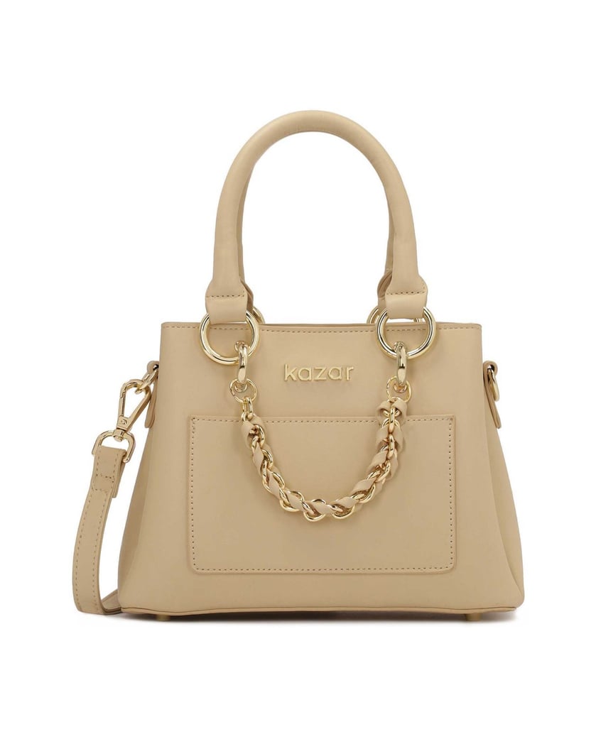 Kazar-Elegante-beige-Handtasche-und-Umhängetasche-beige