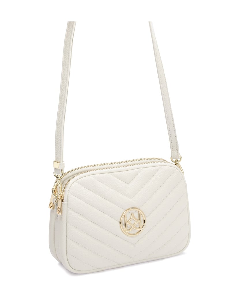 Kazar-Kleine-weiße-Handtasche-an-einem-Gürtel-weiss