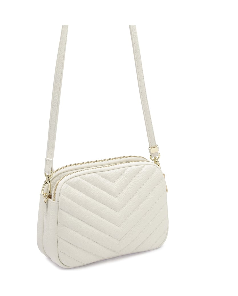 Kazar-Kleine-weiße-Handtasche-an-einem-Gürtel-weiss