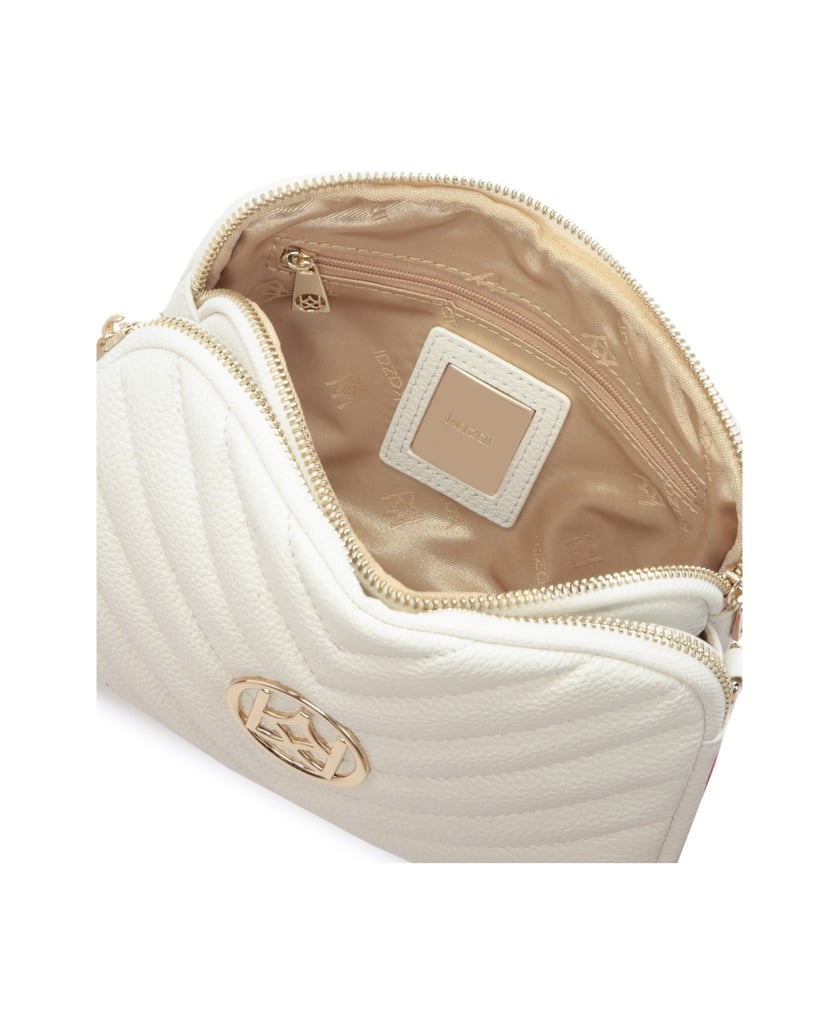 Kazar-Kleine-weiße-Handtasche-an-einem-Gürtel-weiss