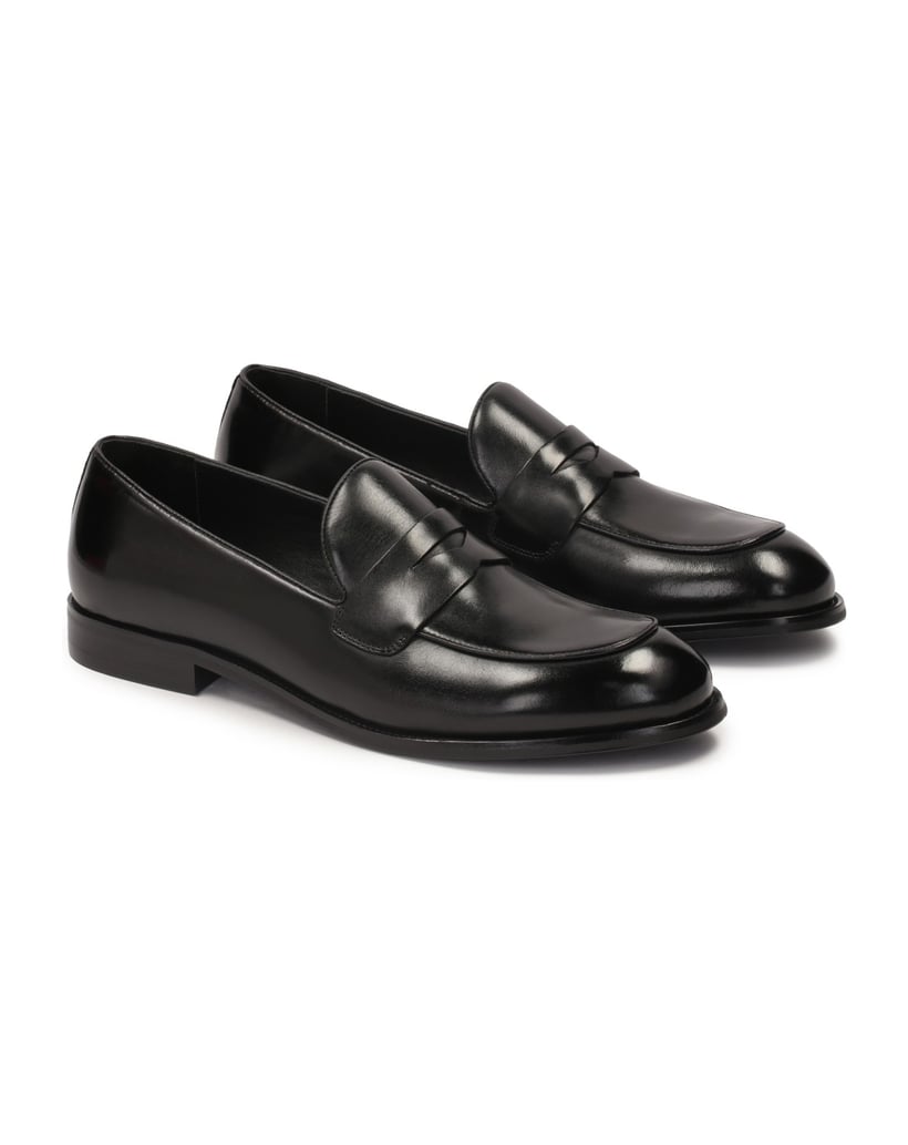 Kazar-Penny-Loafers-aus-schwarzem-Leder-für-Männer-schwarz