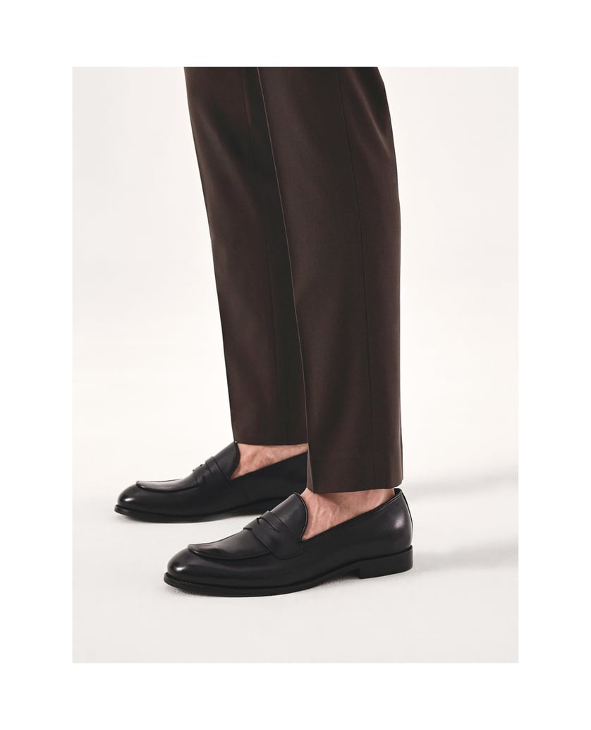 Kazar-Penny-Loafers-aus-schwarzem-Leder-für-Männer-schwarz