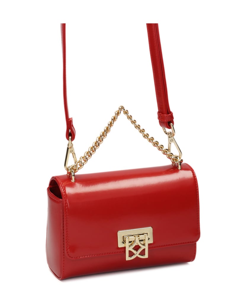 Kazar-Rote-kleine-Handtasche-mit-Schulterrieme-rot