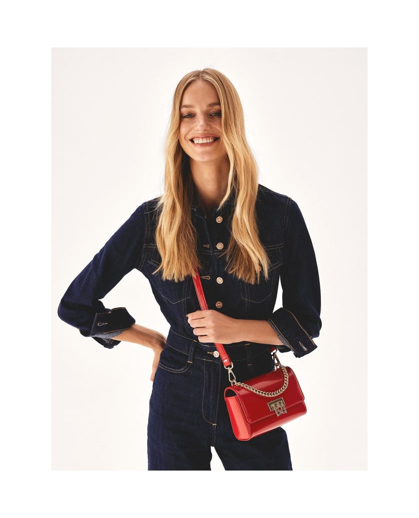 Kazar-Rote-kleine-Handtasche-mit-Schulterrieme-rot