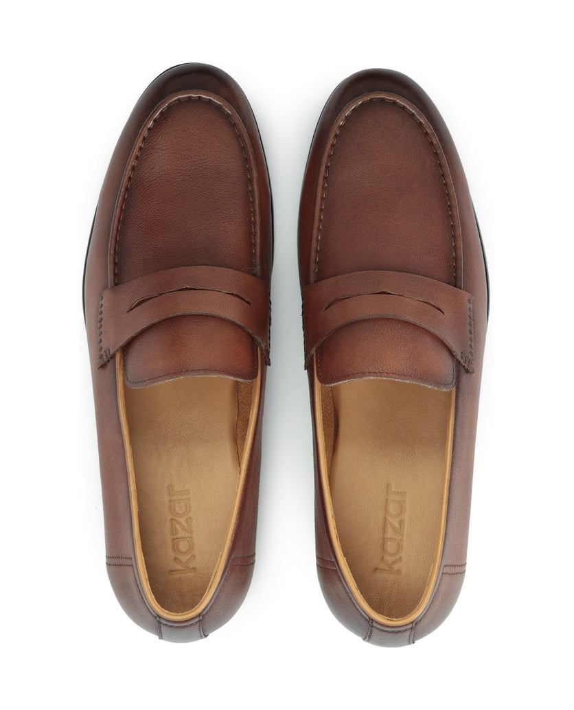 Kazar-Loafers-aus-Leder-für-Männer-braun