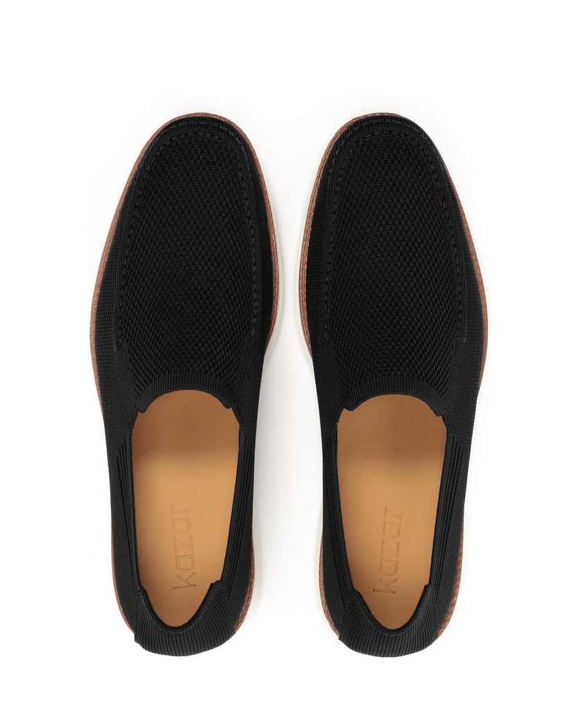 Kazar-Halbschuhe-aus-schwarzem-Stretch-Stoff-z