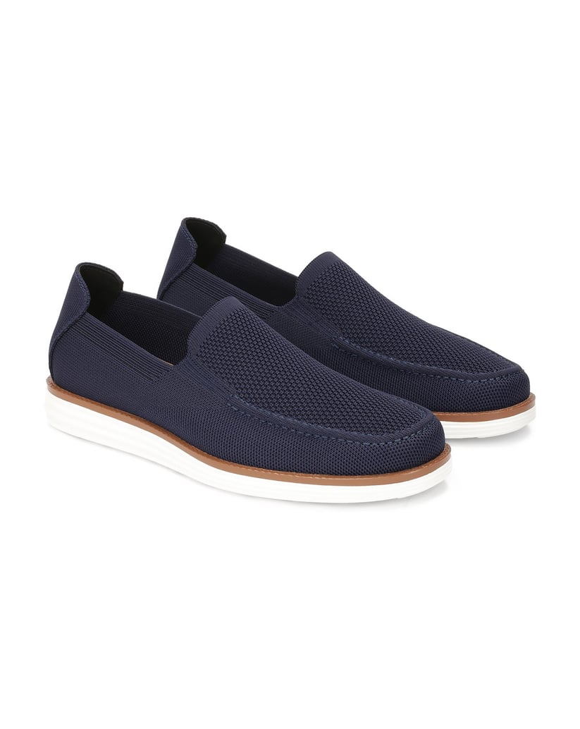Kazar-Marineblaue-Schlupfschuhe-aus-Stretchmaterial-dunkelblau
