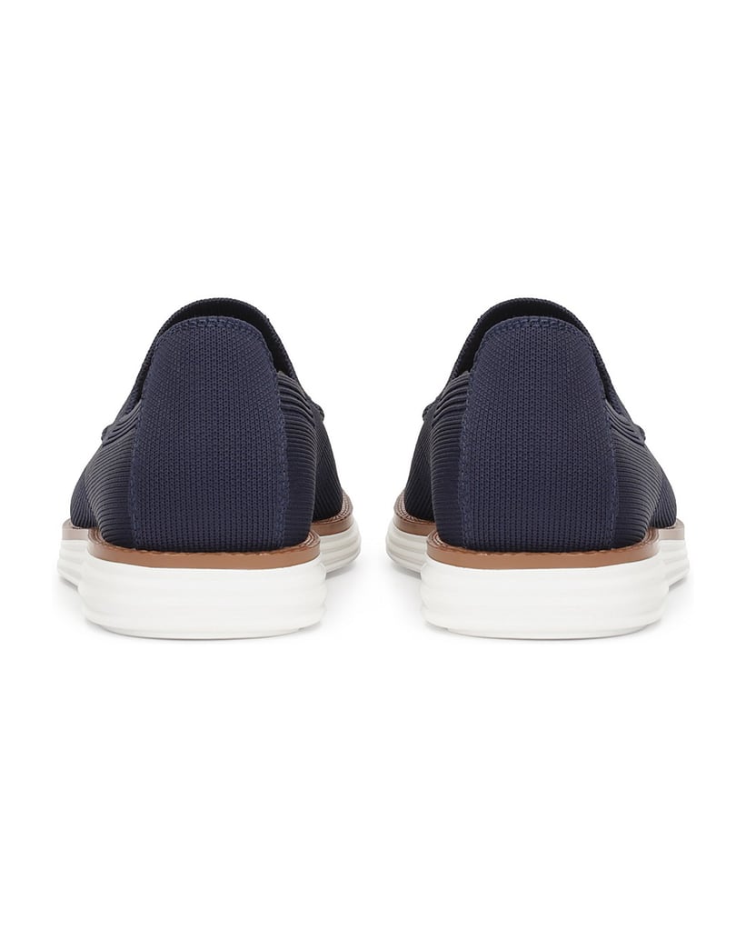 Kazar-Marineblaue-Schlupfschuhe-aus-Stretchmaterial-dunkelblau