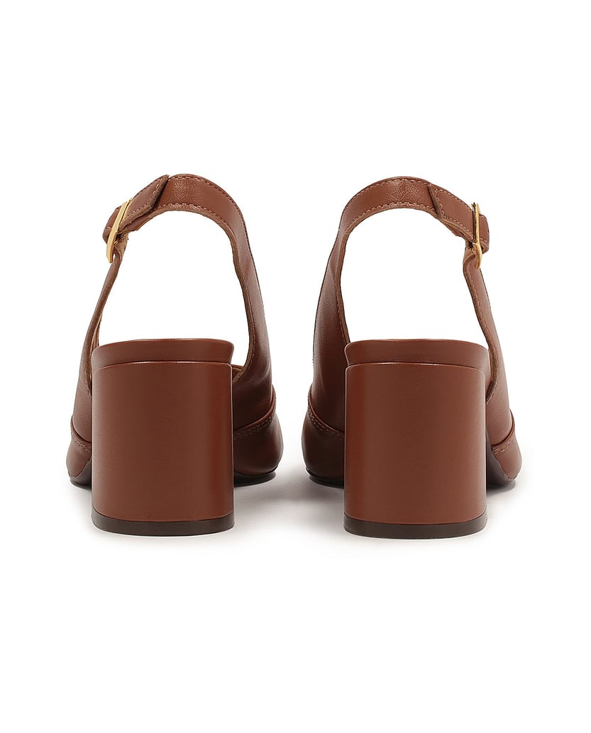 Kazar-Braune-Pumps-auf-einem-Pfosten-mit-offen-braun