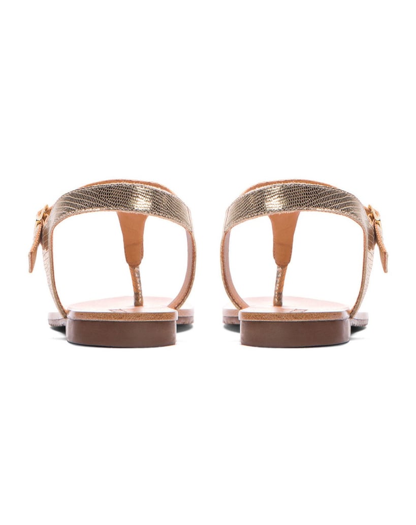 Kazar-Goldene-Sandalen-aus-geprägtem-Leder-gold