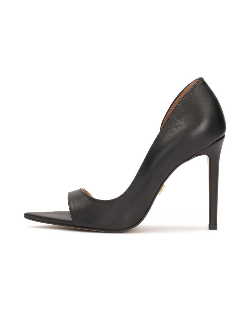 Kazar-Schwarze-Peep-Toe-Pumps-mit-spitzer-Nase-schwarz