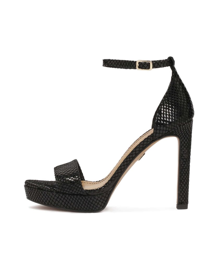 Kazar-Schwarze-Sandalen-auf-einem-Plateau-aus-geprägtem-Leder-schwarz