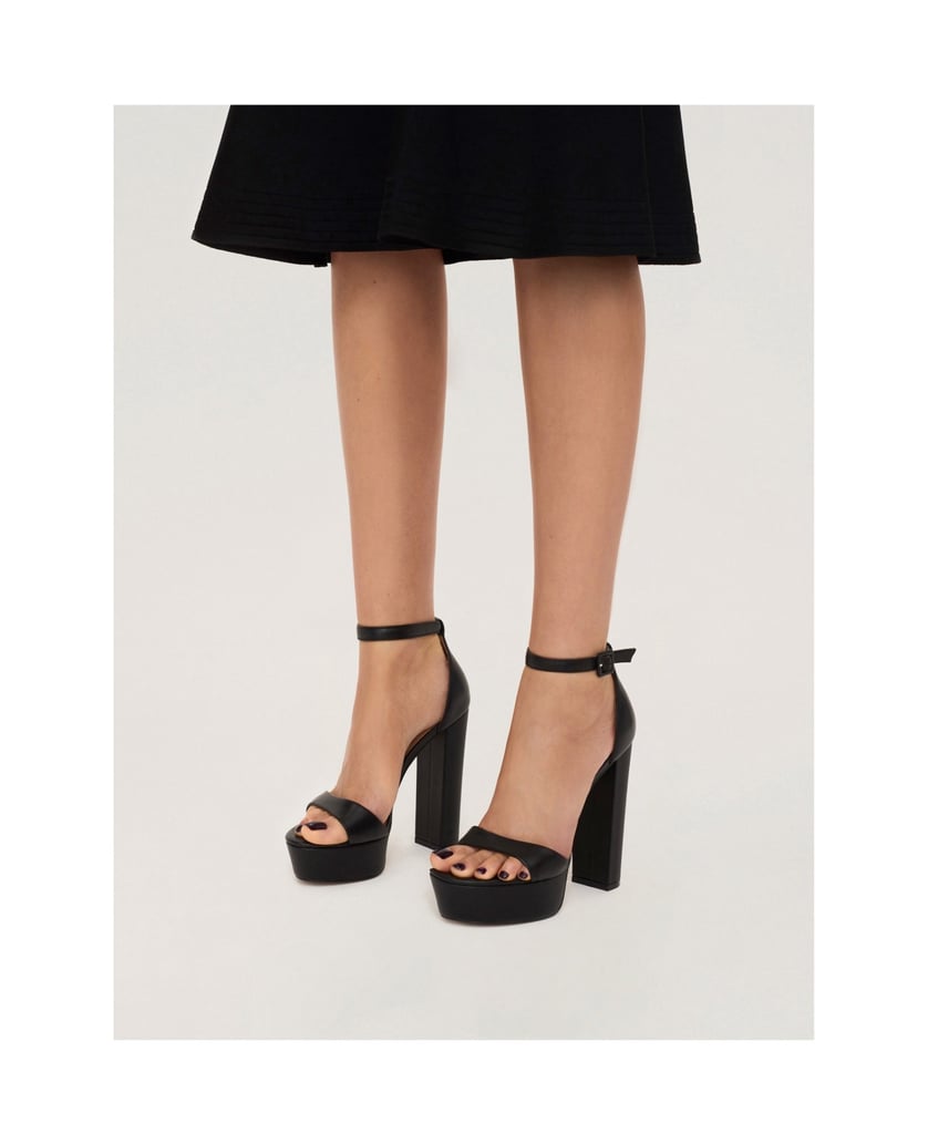 Kazar-Schwarze-Leder-Plateausandalen-mit-Blockabsatz-schwarz