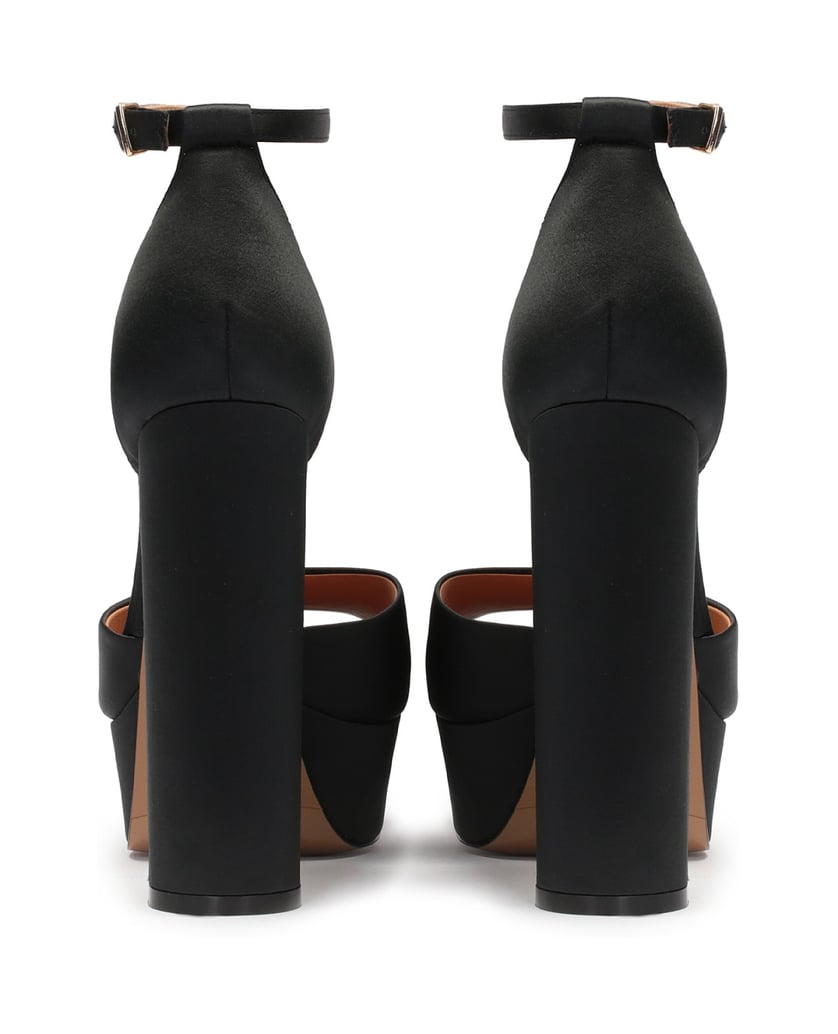 Kazar-Schwarze-Stoffsandalen-mit-klobigem-Plateau-und-Absatz-schwarz