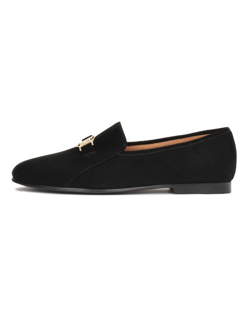Kazar-Schwarze-flache-Damenschuhe-aus-weichem-Wildleder-schwarz
