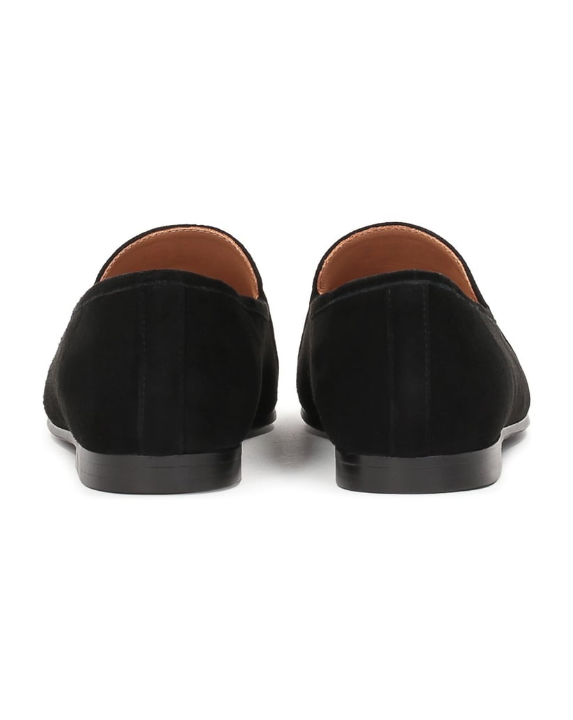 Kazar-Schwarze-flache-Damenschuhe-aus-weichem-Wildleder-schwarz