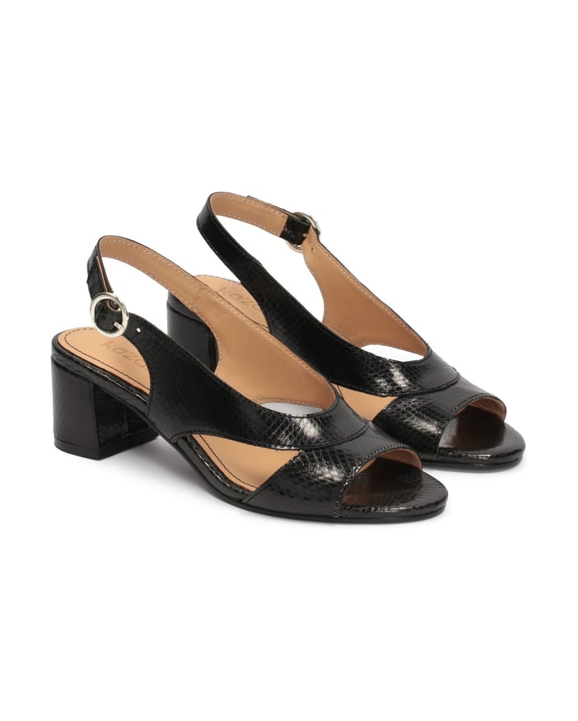 Kazar-Schwarze-Ledersandalen-mit-breitem-Absatz-schwarz