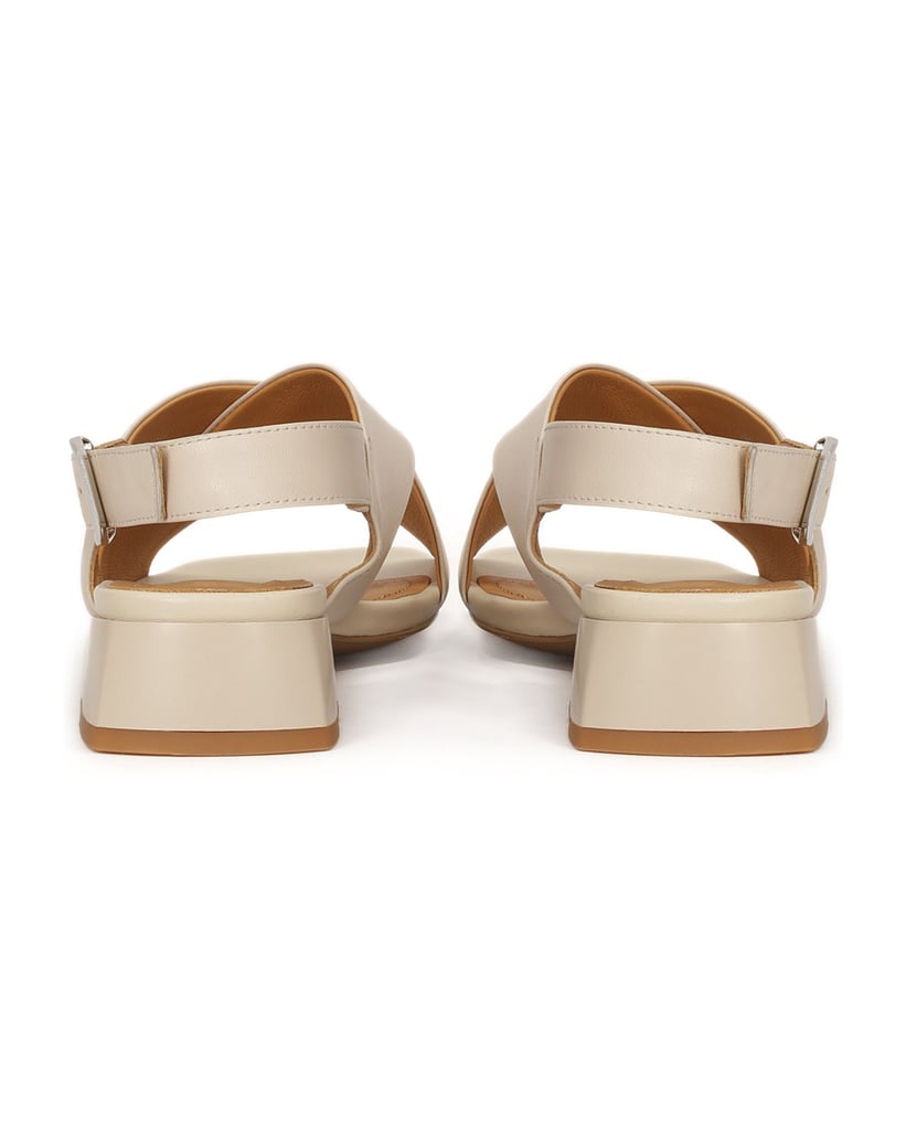 Kazar-Ledersandalen-mit-niedrigem-Absatz-beige