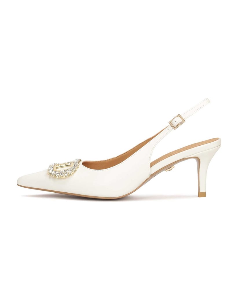 Kazar-Niedrige-Stiletto-Pumps-zur-Hochzeit-mit-Schmuckverzierung-weiss