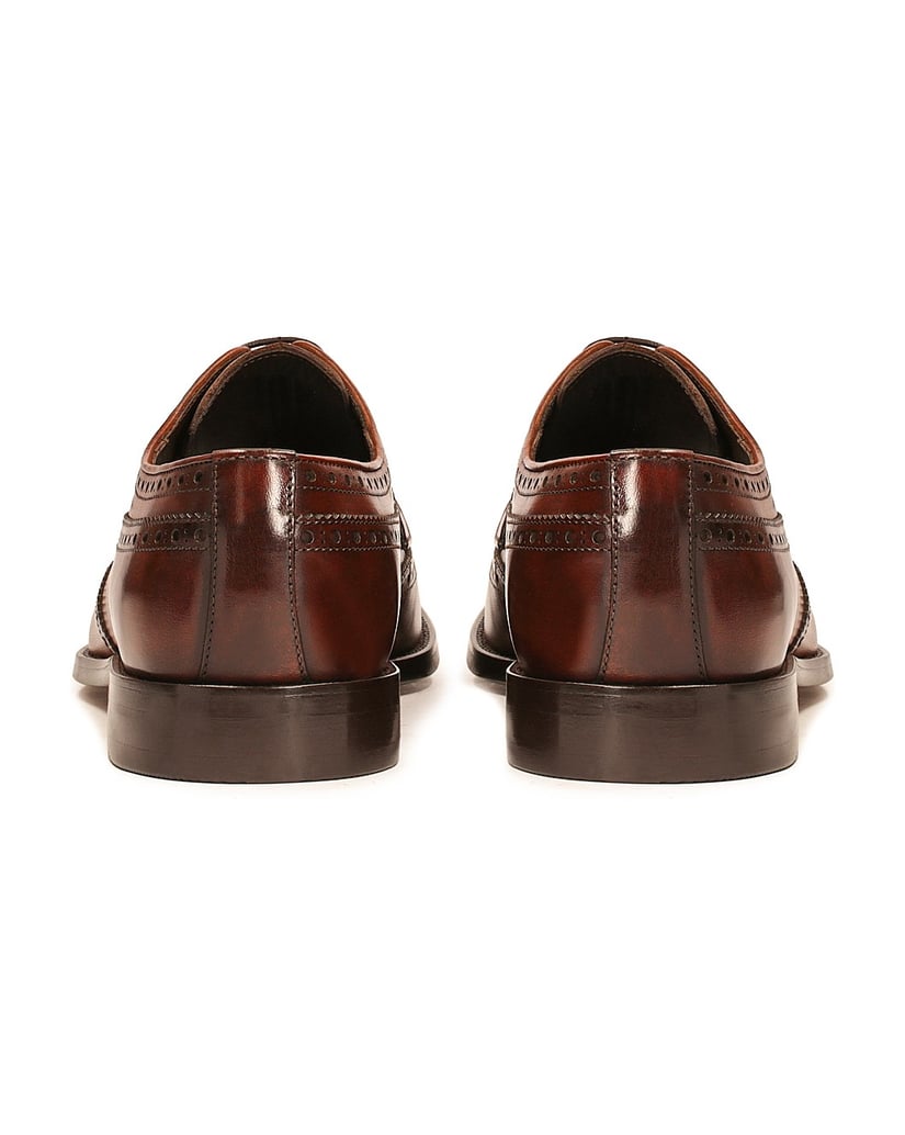 Kazar-Klassische-braune-Brogues-mit-Rosettenverzierung-braun