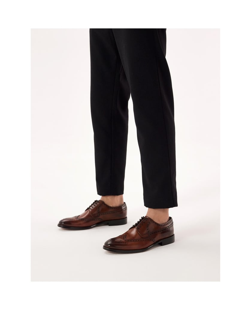 Kazar-Klassische-braune-Brogues-mit-Rosettenverzierung-braun