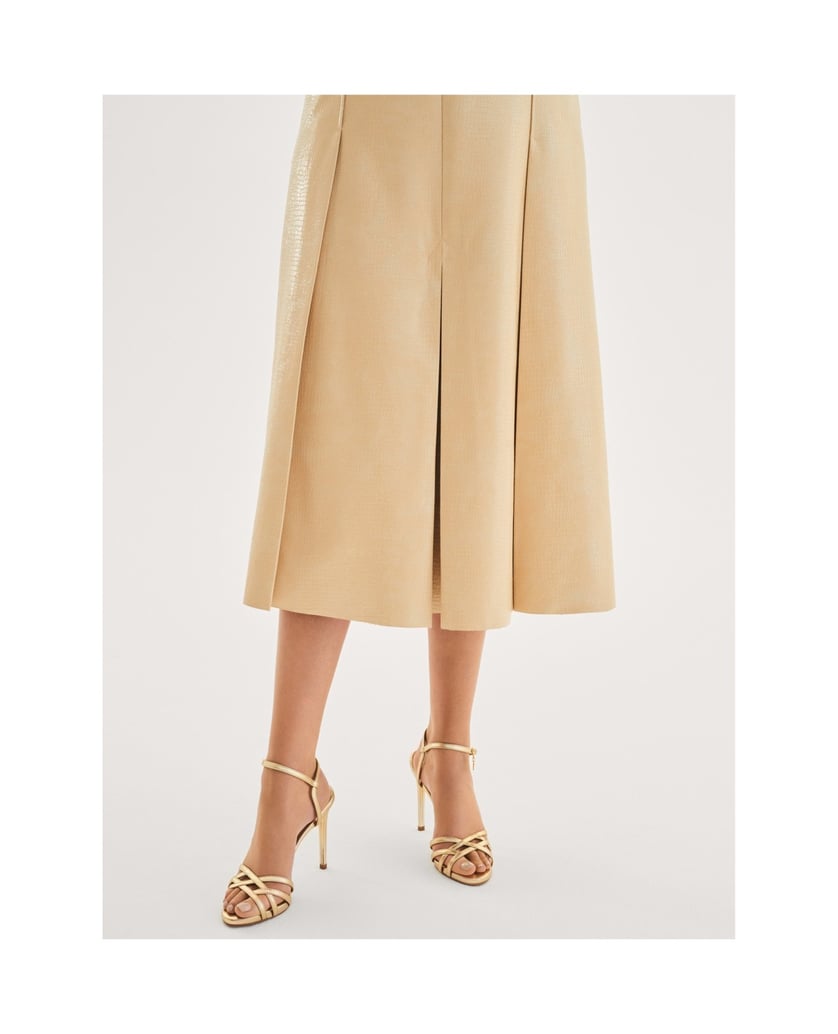 Kazar-Goldene-Sandalen-mit-geflochtenen-Riemen-gold