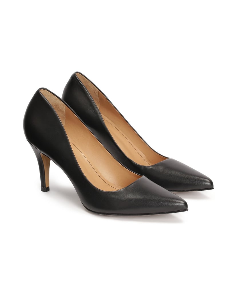 Kazar-Schwarze-Pumps-mit-gewelltem-Obermaterial-schwarz