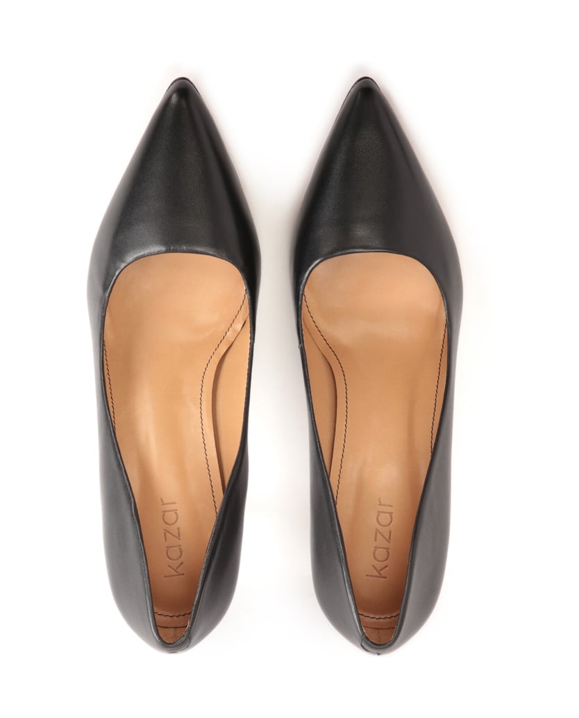 Kazar-Schwarze-Pumps-mit-gewelltem-Obermaterial-schwarz