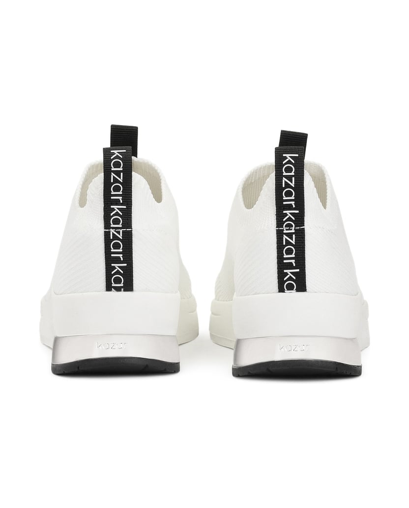 Kazar-Weiße-Slip-on-Sneakers-aus-Stoff-weiss