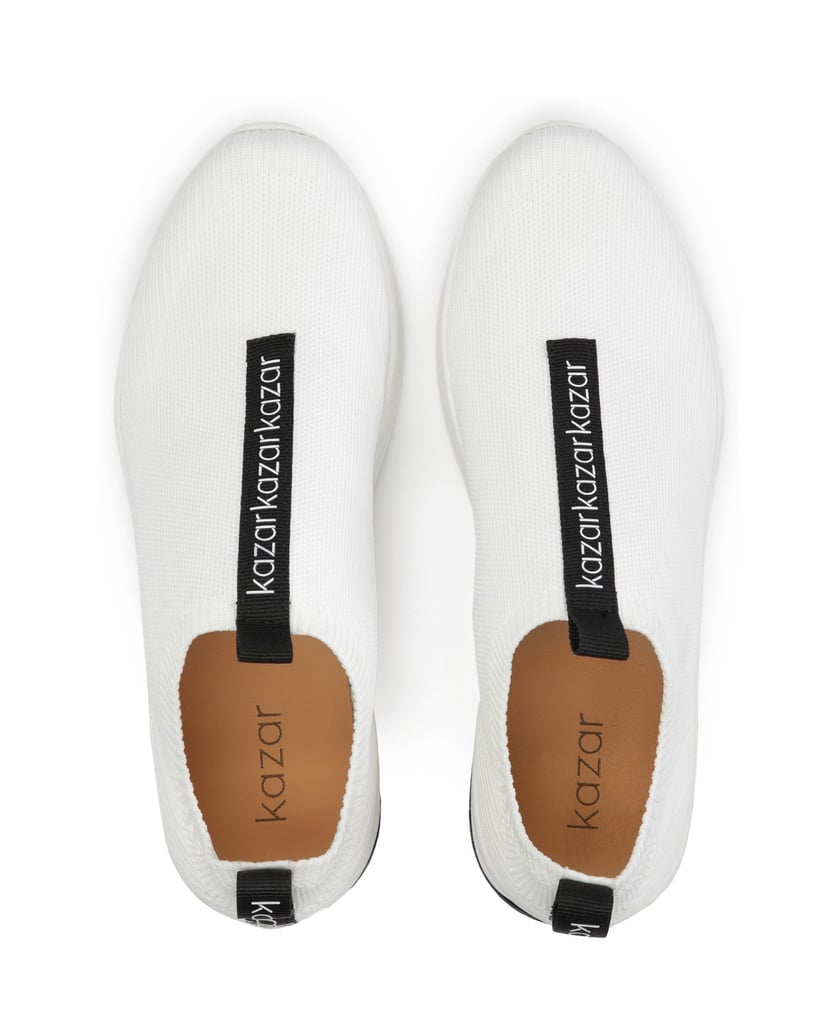 Kazar-Weiße-Slip-on-Sneakers-aus-Stoff-weiss