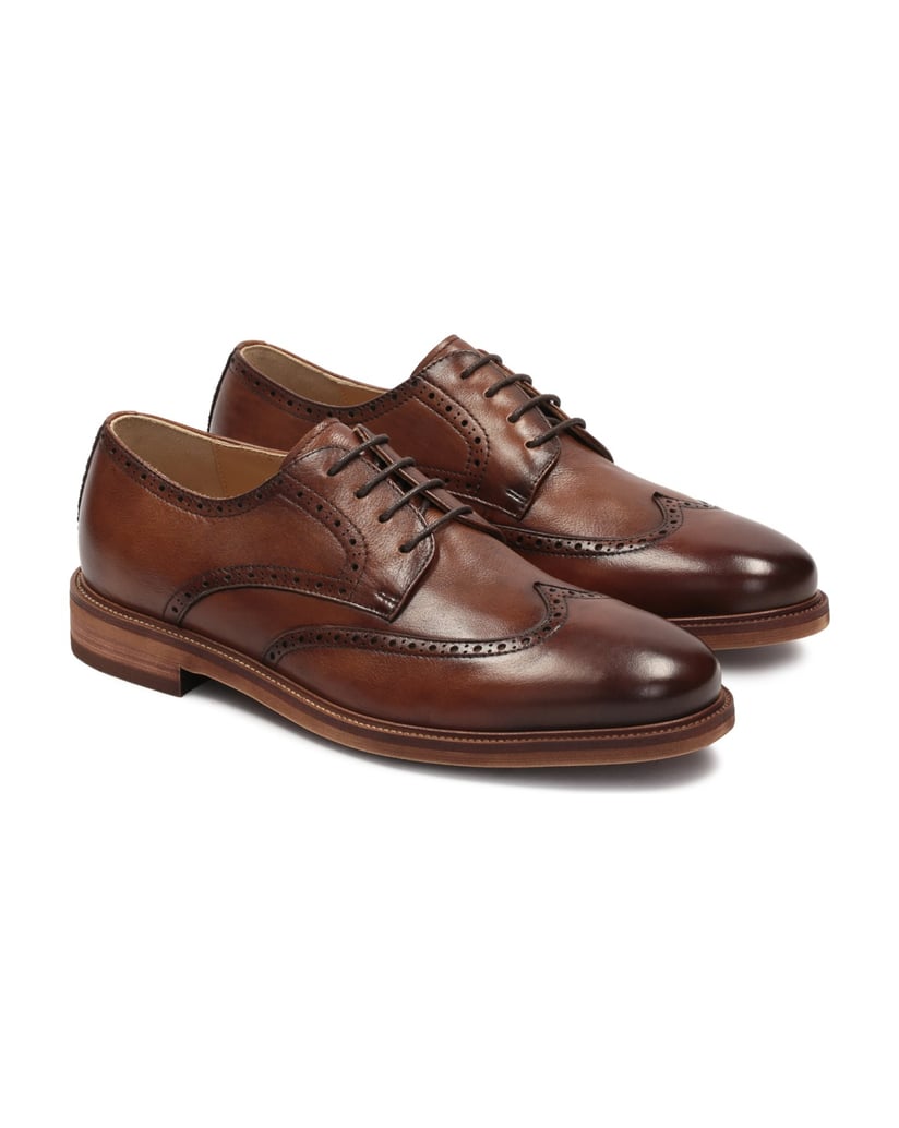 Kazar-Brogue-Schuhe-aus-Leder-braun