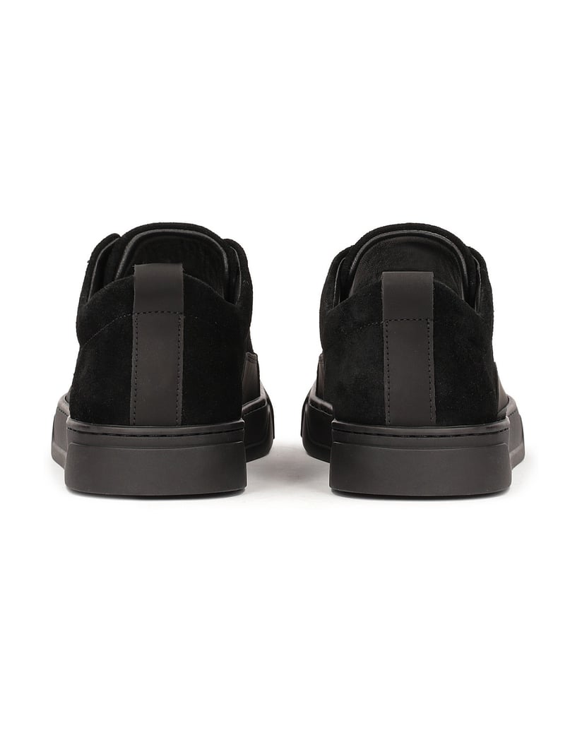 Kazar-Herren-Sneaker-aus-kombinierten-Materialien-schwarz