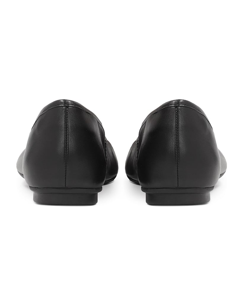 Kazar-Klassische-schwarze-Damen-Balletts-aus-Naturleder-schwarz