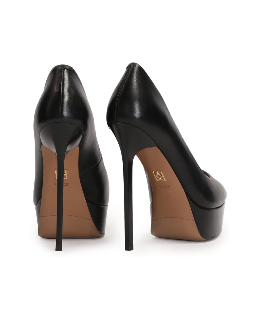 Kazar-Plateau-Pumps-mit-spitzer-Zehe-schwarz