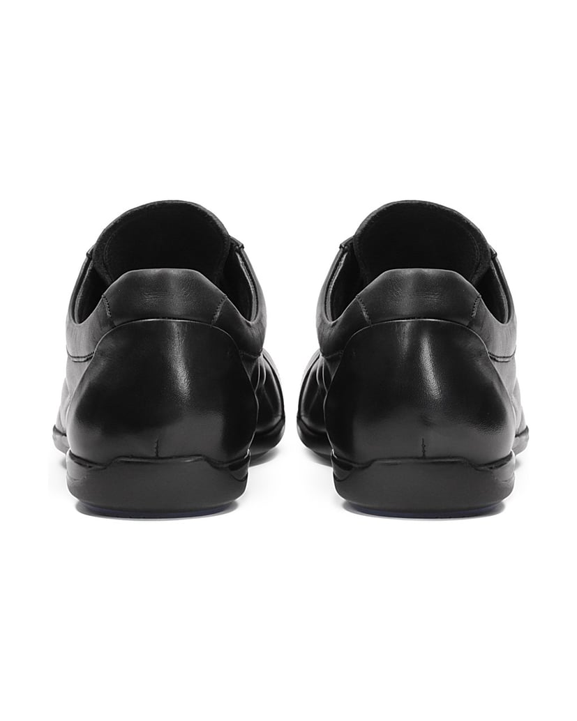 Kazar-Lässige-Herrenschuhe-mit-Crinkle-Obermaterial-schwarz