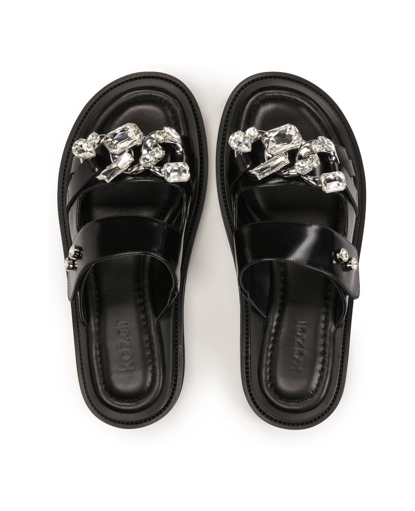 Kazar-Schwarze-Dias-mit-Zirkonia-und-einer-Kette-schwarz