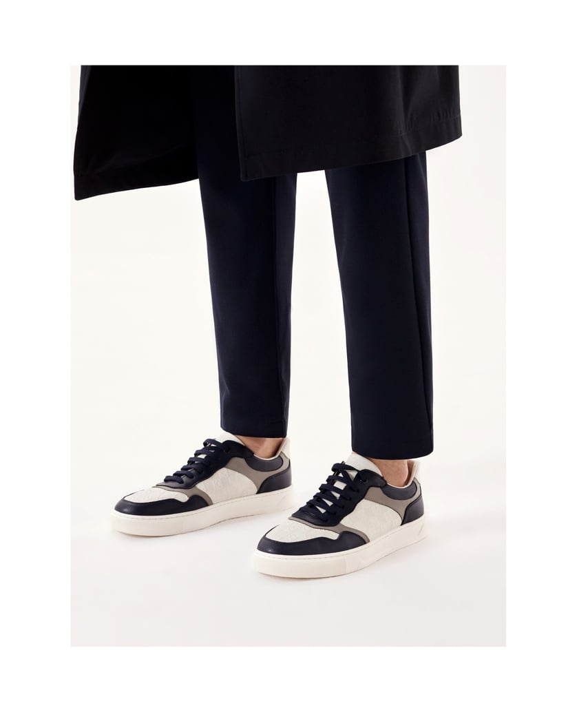 Kazar-Mehrfarbige-Sneaker-aus-geprägtem-Leder