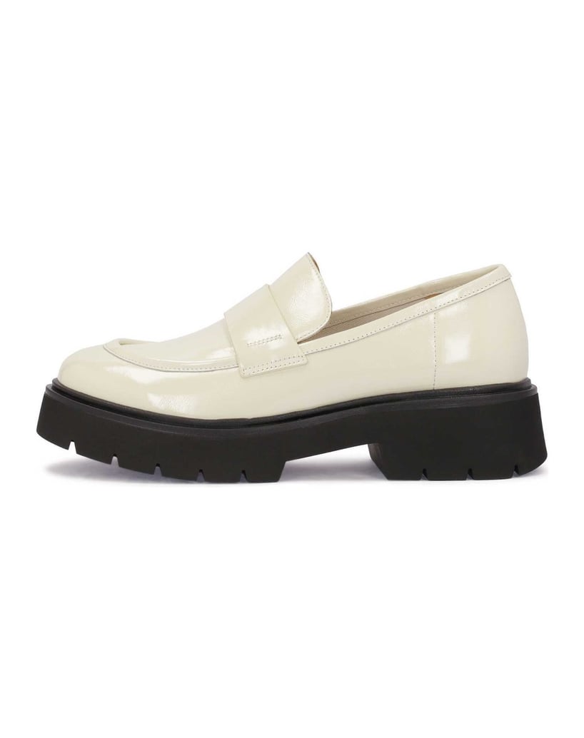 Kazar-Flache-Schuhe-aus-braunem-Leder-mit-Stol