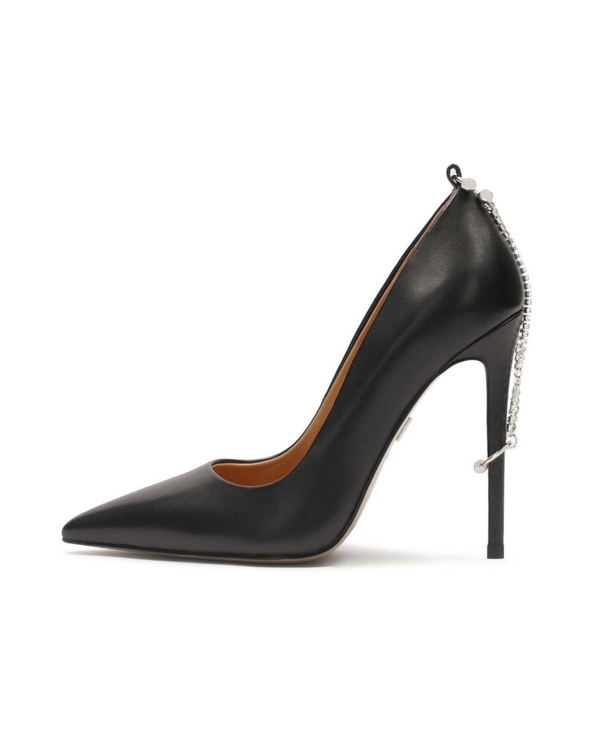 Kazar-Schwarze-Stilettos-mit-einer-am-Absatz-befestigten-Kette-schwarz