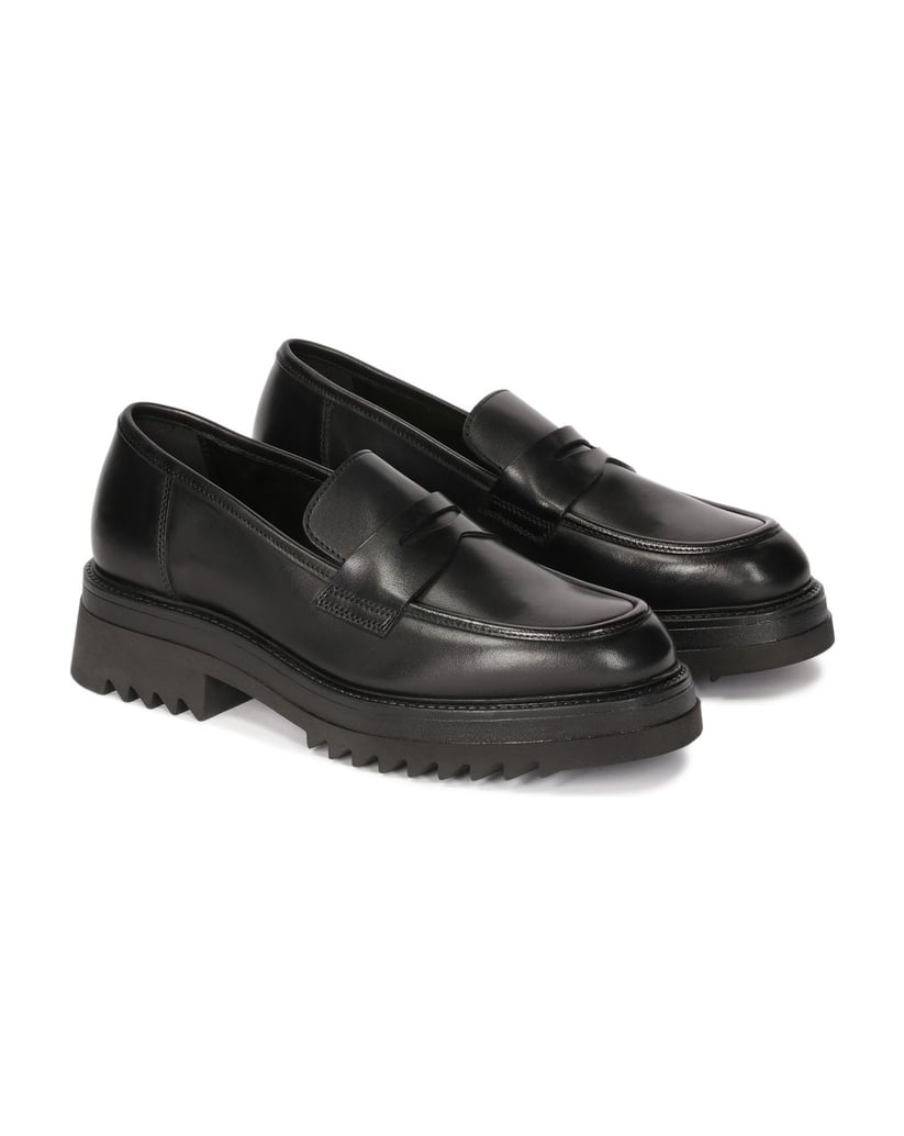Kazar-Lederschuhe-mit-Dreiblatt-Sohle-schwarz