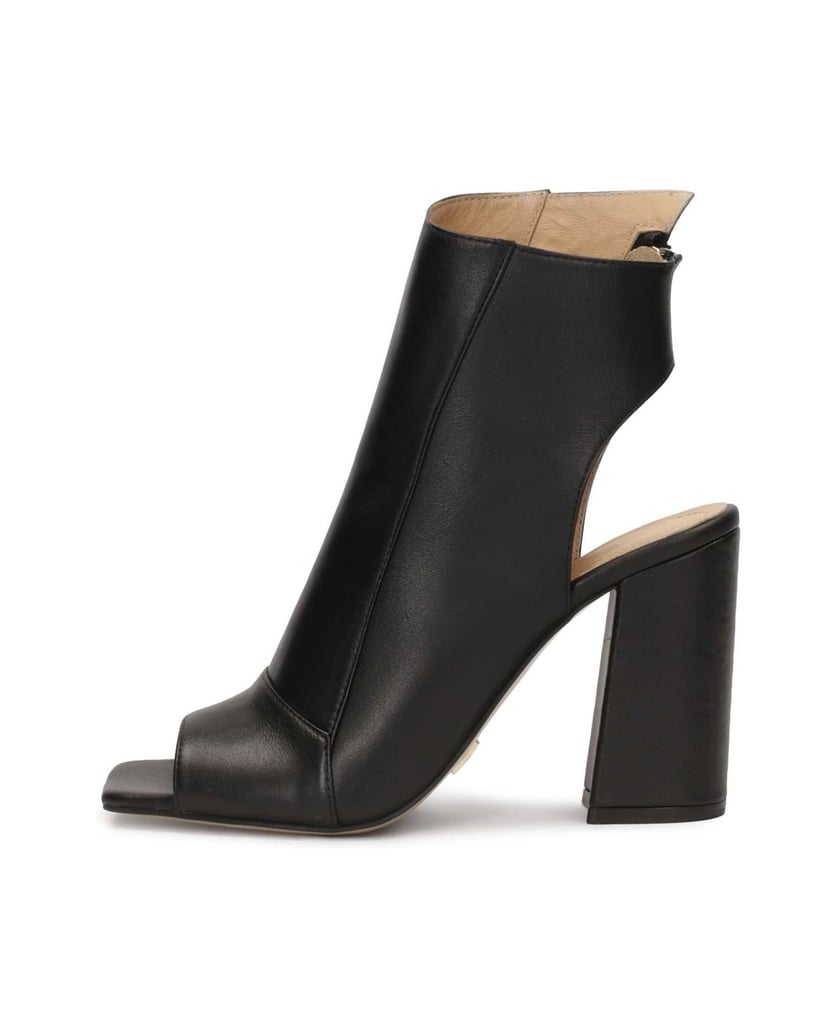 Kazar-Peep-Toe-Stiefel-aus-Leder-mit-offener-Z-schwarz