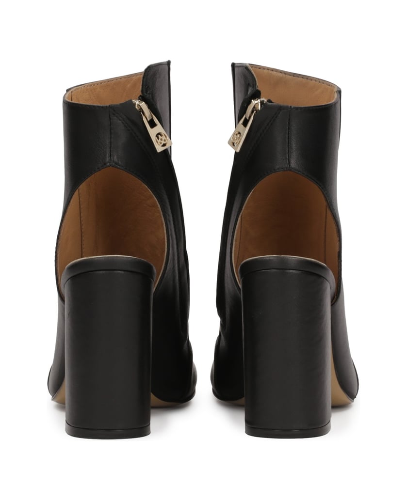 Kazar-Peep-Toe-Stiefel-aus-Leder-mit-offener-Z-schwarz