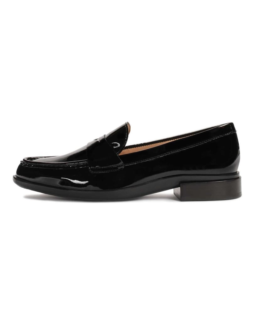 Kazar-Schwarze-Lackleder-Slipper-Schuhe-schwarz