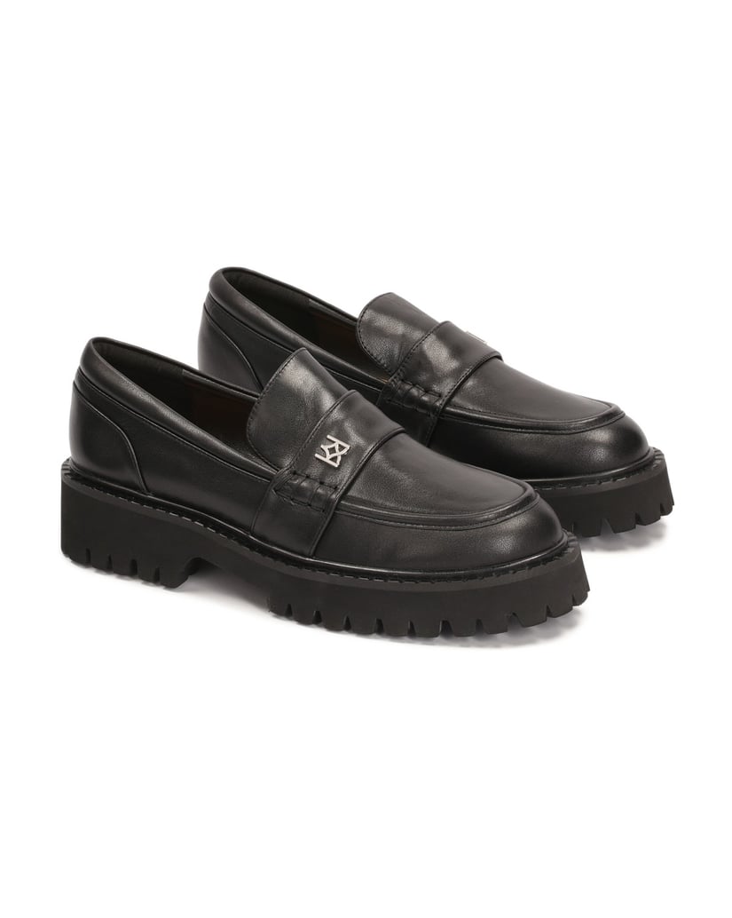 Kazar-Schwarze-Schuhe-mit-einer-Profilsohle-schwarz