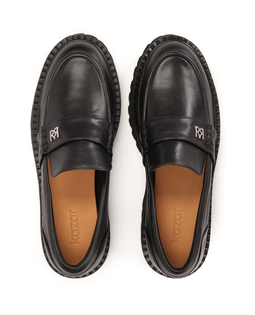 Kazar-Schwarze-Schuhe-mit-einer-Profilsohle-schwarz