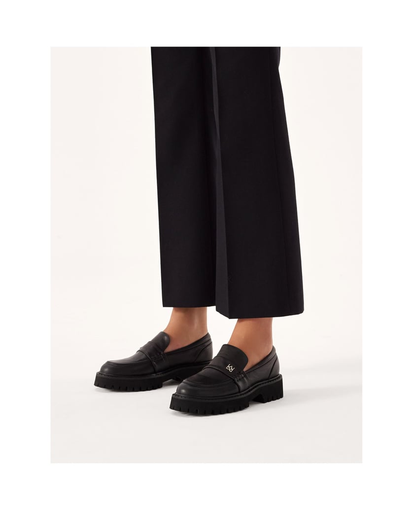 Kazar-Schwarze-Schuhe-mit-einer-Profilsohle-schwarz