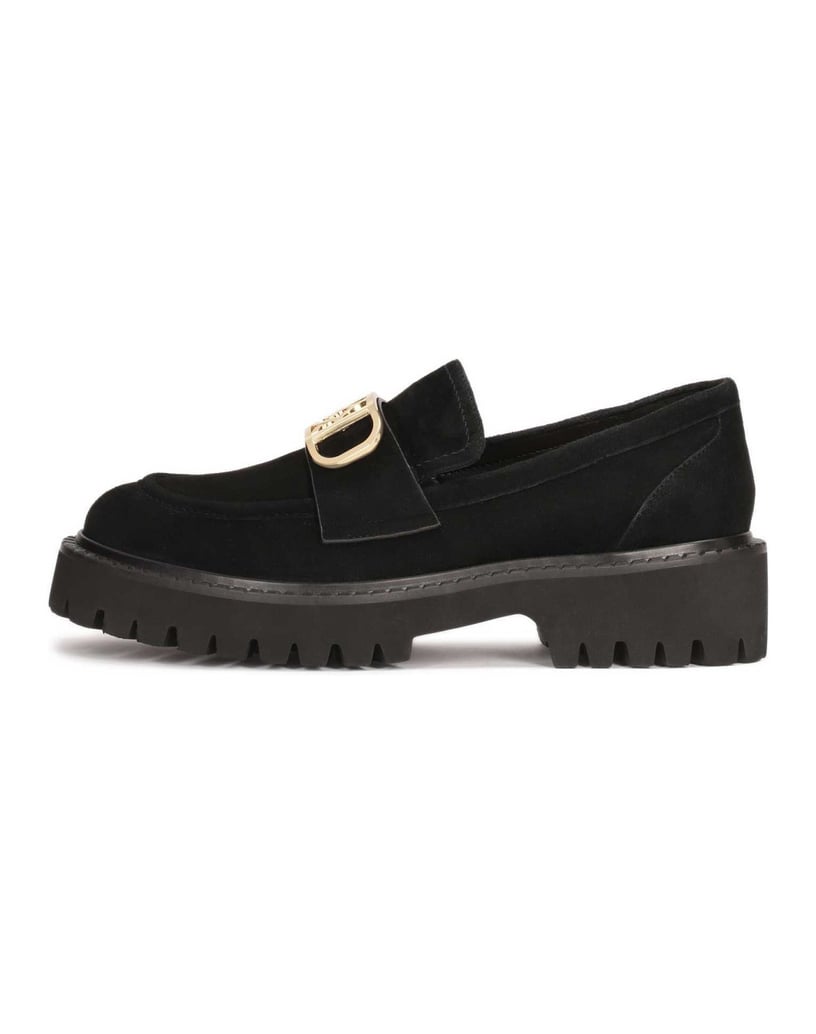 Kazar-Schwarze-Wildlederschuhe-mit-großem-Monogramm-schwarz