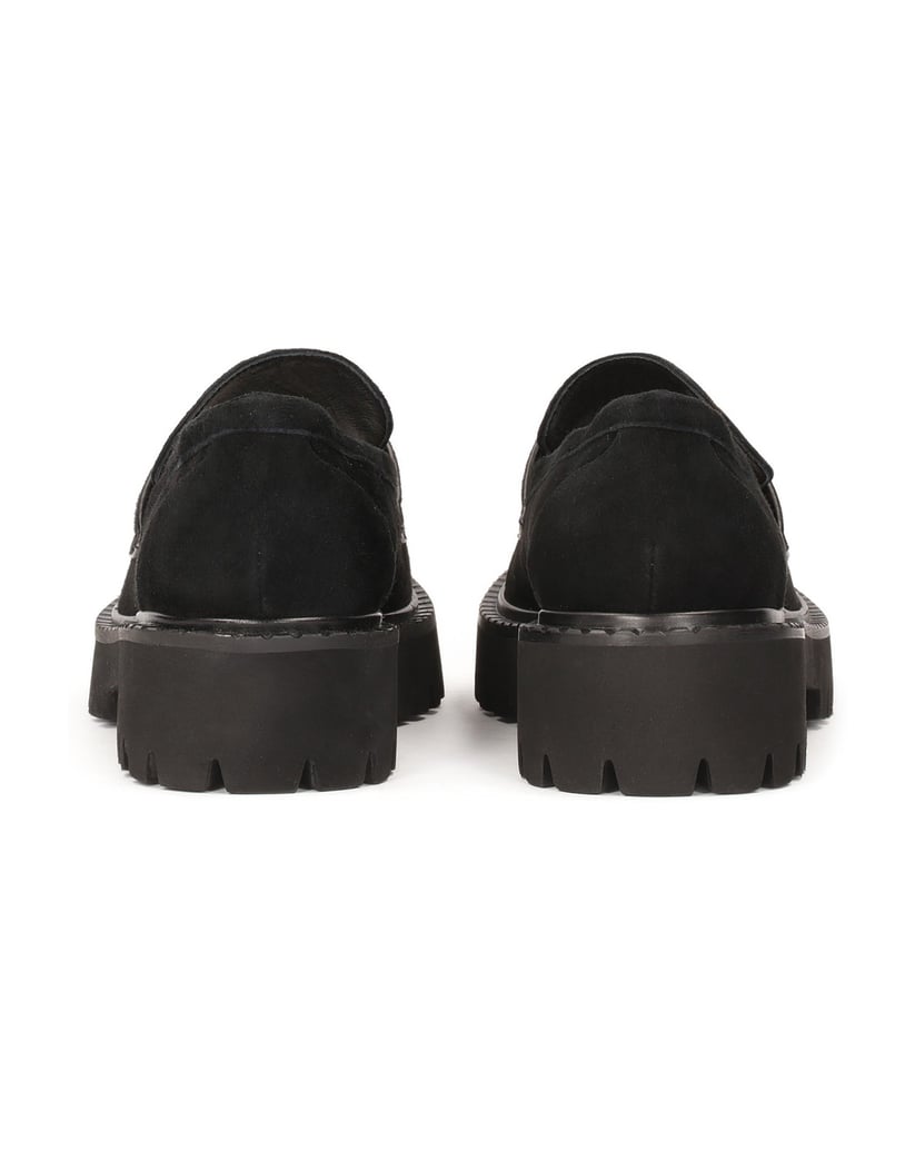 Kazar-Schwarze-Wildlederschuhe-mit-großem-Monogramm-schwarz