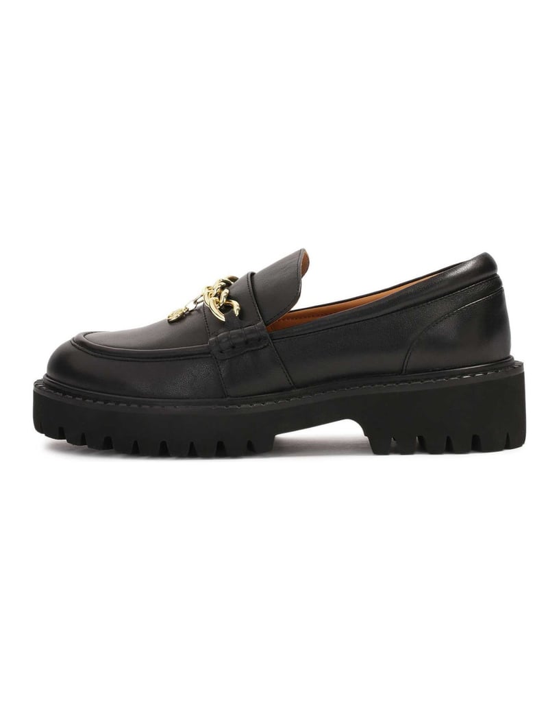 Kazar-Schwarze-Halbschuhe-zum-Schieben-mit-Anhängerkette-schwarz