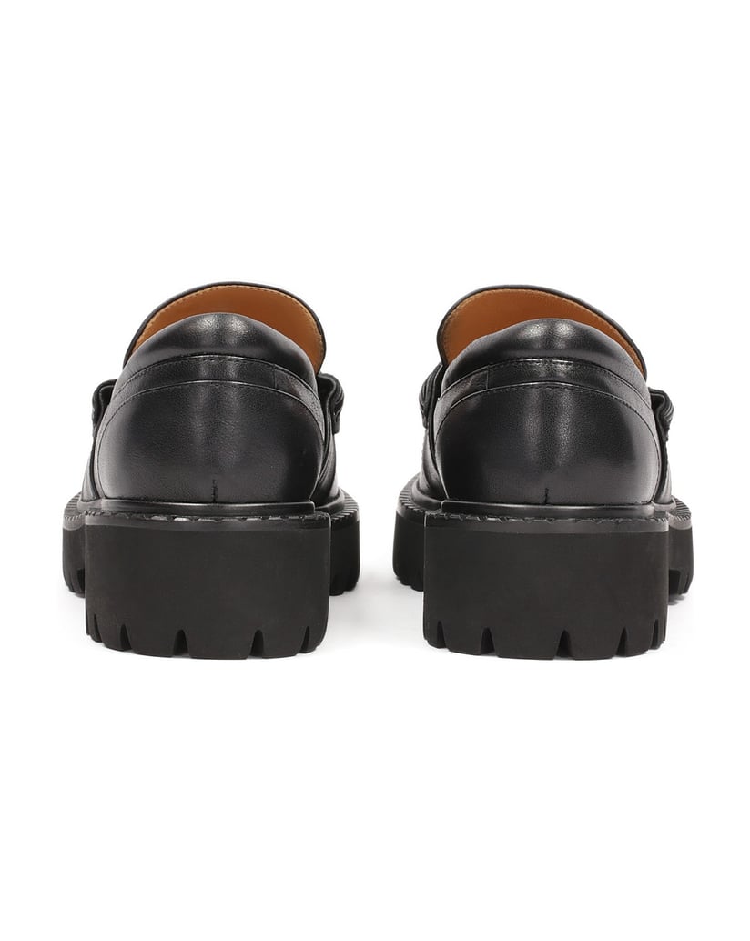 Kazar-Schwarze-Halbschuhe-zum-Schieben-mit-Anhängerkette-schwarz